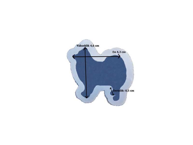 Köpek Anahtarlık Epoksi Reçine Kalıbı EPK-468 - 2