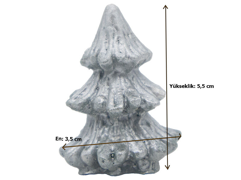 Küçük Çam Ağacı Silikon Mum Kalıbı M-250 - 4