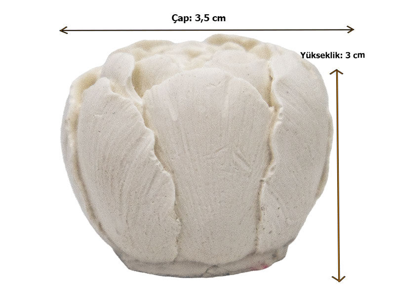 Küçük Şakayık Gül Silikon Mum Kalıbı M-252 - 2