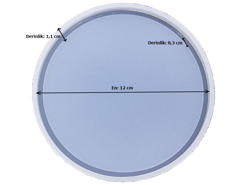 Küçük Yuvarlak Terrazo Tabanlık Epoksi Reçine Kalıbı EPK-659 - 2