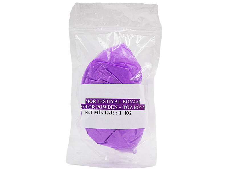 Mor Holi Festival Boyası Color Powder Toz Boya 1 KG - Kimyacınız