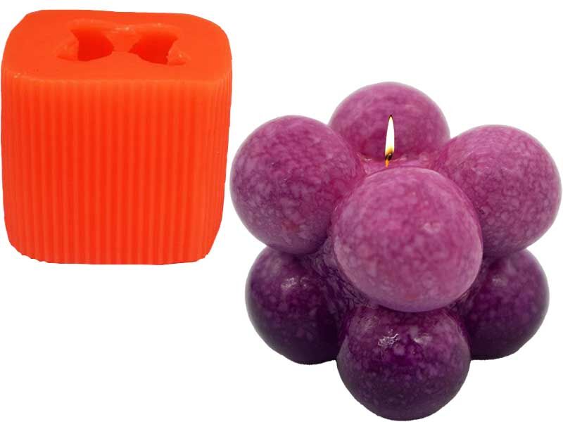 Orta Boy Bubble Silikon Mum Kalıbı M-38 - 6