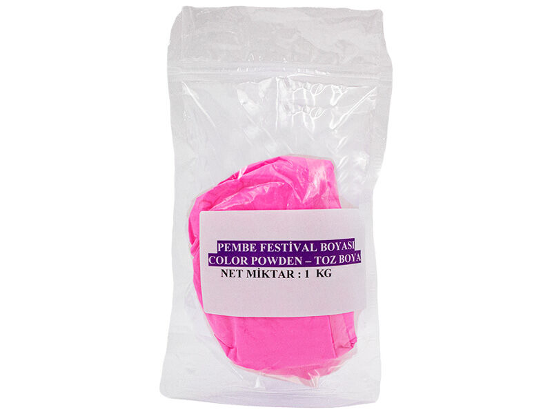 Pembe Holi Festival Boyası Color Powder Toz Boya 1 KG - 1