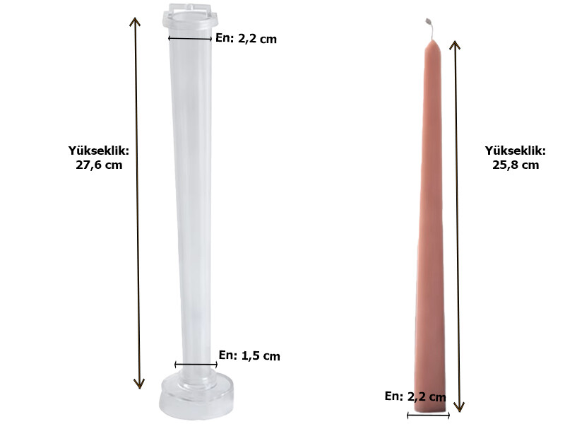 Şamdan Mika Mum Kalıbı M-251 - 4