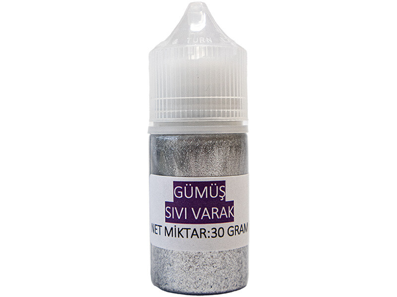 Sıvı Varak Epoksi Reçine Boyası Gümüş 30 GR - Kimyacınız