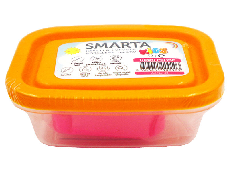 Smarta Havayla Kuruyan Modelleme Hamuru Neon Pembe Renk 70 GR - Kimyacınız