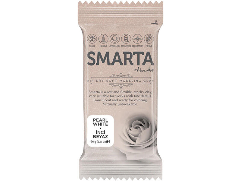 Smarta Modelleme Hamuru İnci Beyaz 60 GR - 1