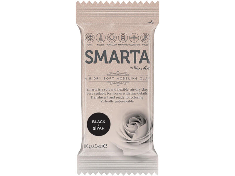 Smarta Modelleme Hamuru Siyah 100 GR - 1