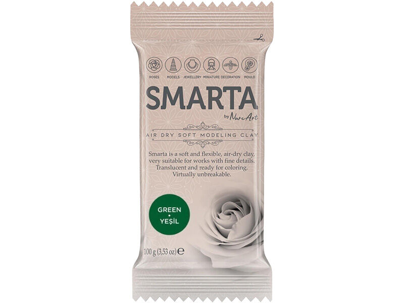 Smarta Modelleme Hamuru Yeşil 100 GR - 1